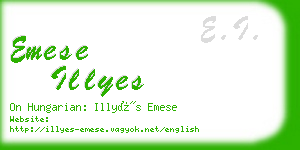 emese illyes business card